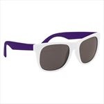 White with Purple Temples Side